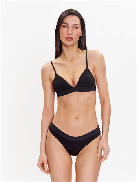 Calvin Klein Swimwear Bikini Partea De Sus Kw Kw Negru Modivo Ro