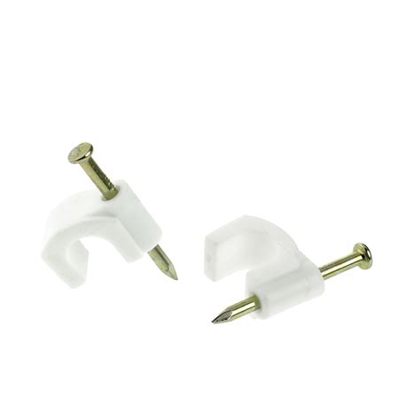 Shop New Cable Clips (7.6MM (White)) 100 Pack | Mediabridge Products