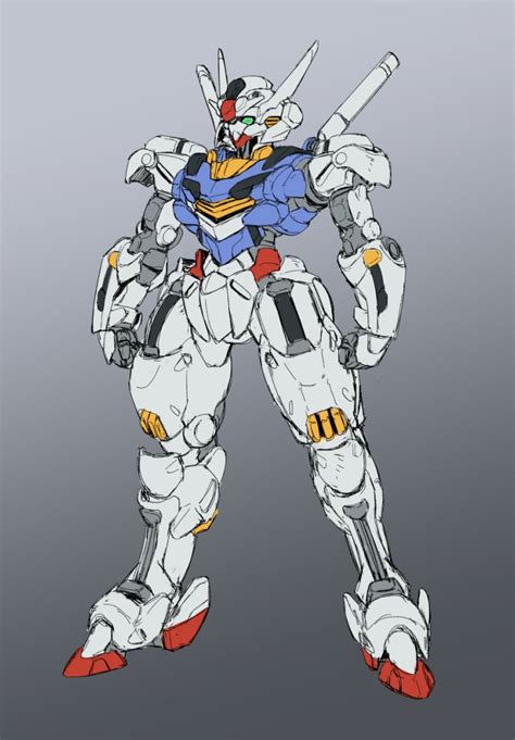 Gundam Aerial Gundam And 1 More Drawn By Sfss Danbooru