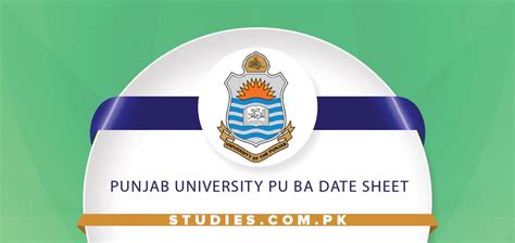 Punjab University Pu Ba Date Sheet