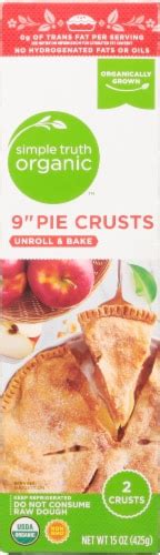 Simple Truth Organic™ Unroll And Bake 9 Inch Pie Crusts 2 Ct 15 Oz Kroger