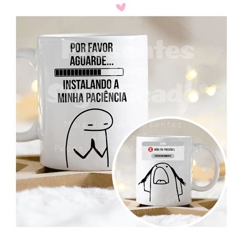 Caneca Flork Por favor aguarde instalando a minha paciência