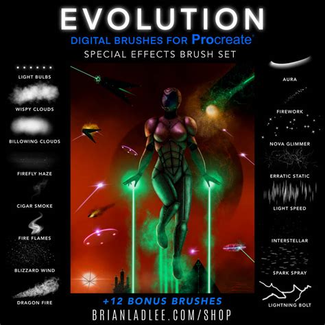 Evolution Special Effects Brushes For Procreate By Brianladleeink On Deviantart