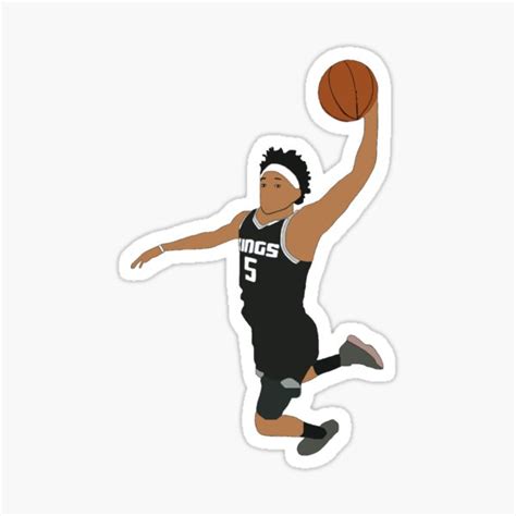 De Aaron Fox Dunk Sticker For Sale By Clozelle Redbubble