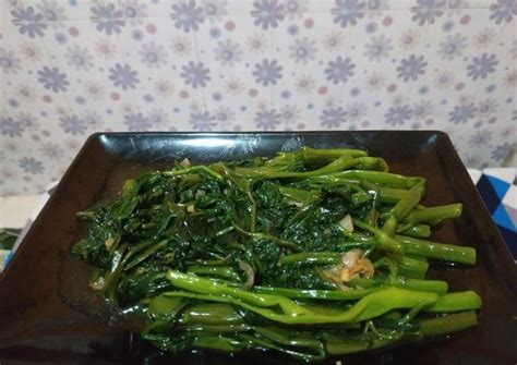 Resep Kangkung Saos Tiram Ala Resto Chinese Oleh Ari Isnenti Cookpad