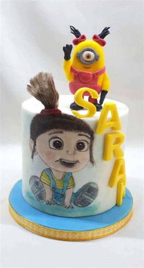 Painted Agnes of Minions - Decorated Cake by Kaliss - CakesDecor