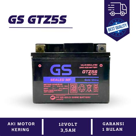 Aki Kering Motor GS Gold Shine GTZ5S MF Honda Kharisma Supra X125