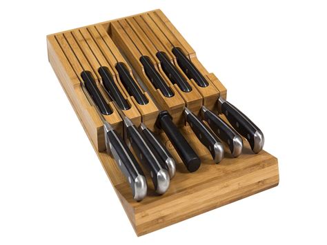 Noble Home & Chef In-Drawer Bamboo Knife Block — Tools and Toys