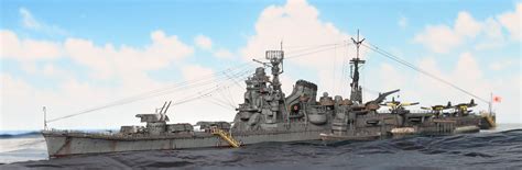 Japanese Heavy Cruiser Chikuma Lingga Oct 17 1944 Flickr