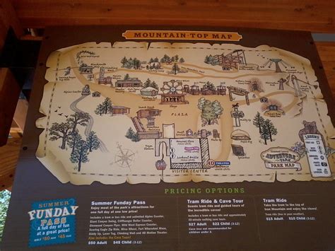 Glenwood Caverns Adventure Park - 2016 Park Map