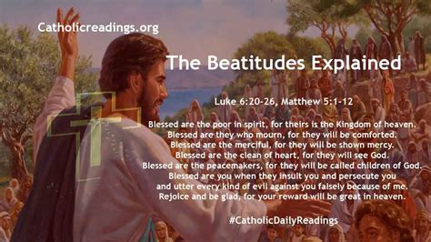 The Beatitudes Explained Luke Matthew