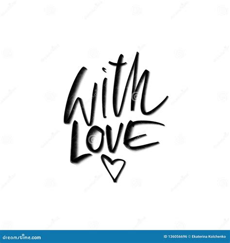 Love - Calligraphy, Vector Illustration With Flowers | CartoonDealer ...