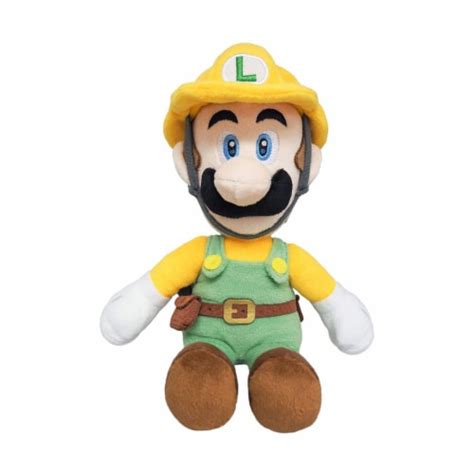 Little Buddy Super Mario All Star Builder Luigi 10 Inch Plush Figure, 1 ...