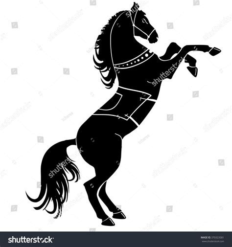 Black Horse Silhouette Stock Illustration 370323581 | Shutterstock