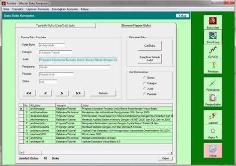 Contoh Program Vb Perpustakaan Materisekolah Github Io