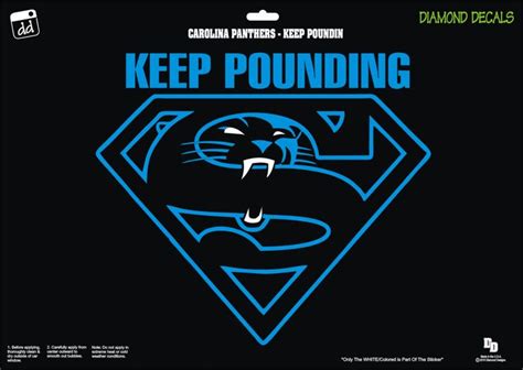 Carolina Panthers Keep Poundin Nfl Football Team Decal Sticker Car