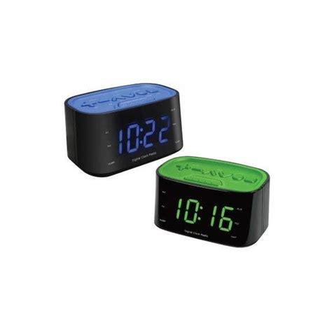 Lenoxx Cru3128 Large Number Display Clock Radio Green Led 12 Inch