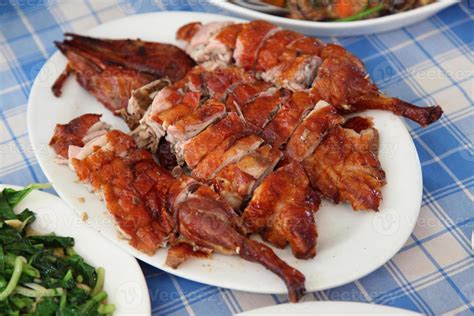 Roasted duck, Chinese style 848359 Stock Photo at Vecteezy