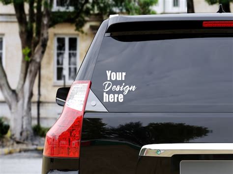 Car Decal Mockup Car Window Mockup Car Mockup Mockup Car Etsy