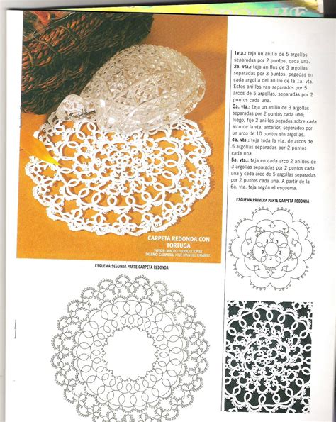 The Book Is Open To Show An Image Of Doily And Other Things In It