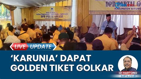 Dpd Golkar Situbondo Usung Petahana Suswandi Khoirani Beri Golden