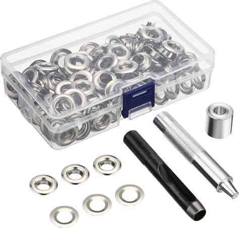 Pangda 100 Sets Grommet Eyelets Tool Kit Grommet Setting