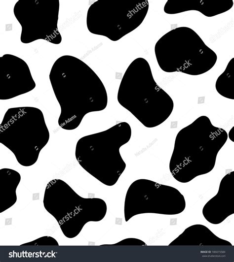 Cow Dalmatian Spots Seamless Pattern Vector Stock Vector (Royalty Free ...