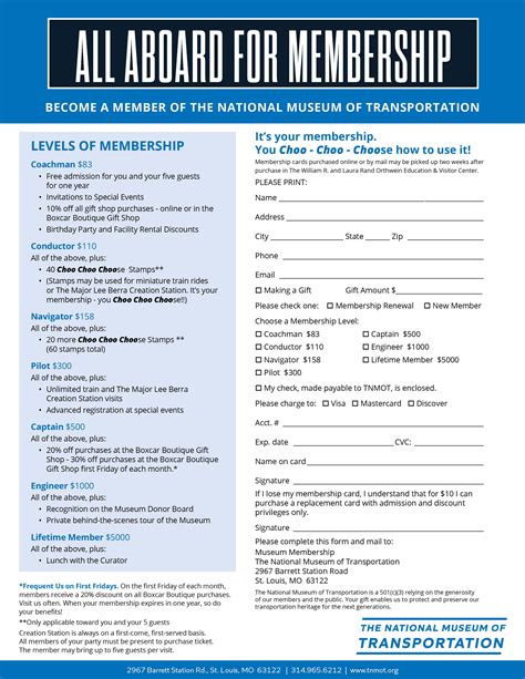 Membership - National Museum of Transportation