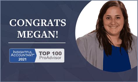 Insightful Accountant Recognizes Megan Bronson As A Top Proadvisor In