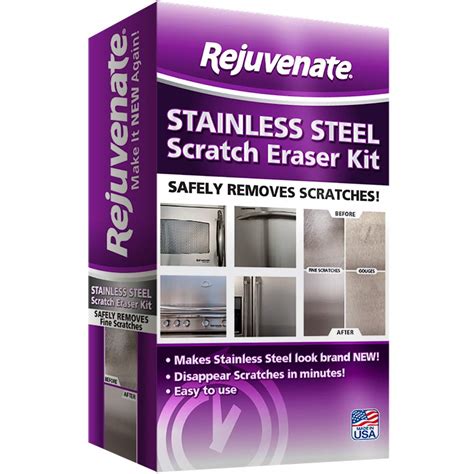 Rejuvenate Stainless Steel Scratch Eraser Kit Safely Removes Scratches Gouges Ru Ebay