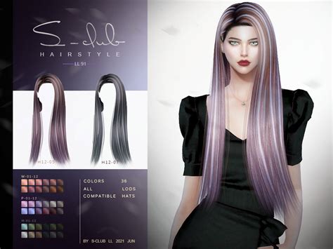 Sclub Ts Ll Hair N The Sims Catalog