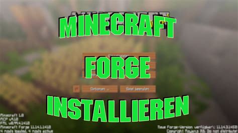 Minecraft Forge Installieren Tutorial YouTube