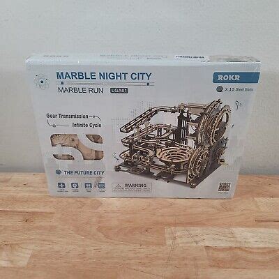 Rokr Marble Night City Marble Run Lga D Wooden Puzzle New Sealed Ebay