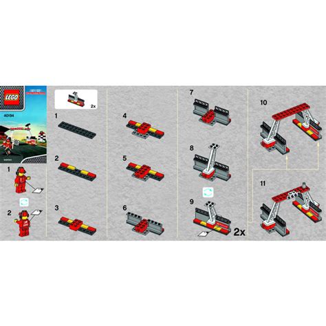 LEGO Finish Line & Podium Set 40194 Instructions | Brick Owl - LEGO ...