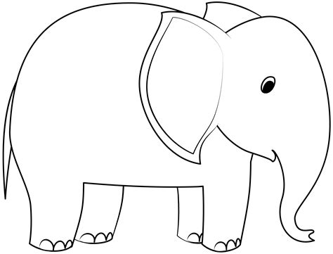 Free Printable Elephant Template Printable Templates