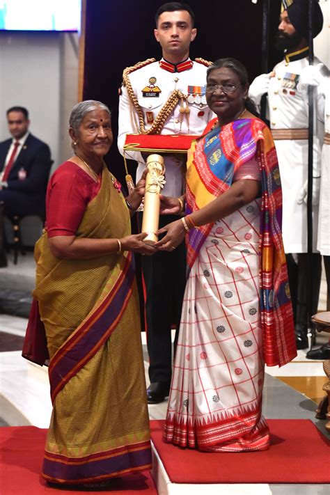 Aravind Eye Hospital Drgnatchiar Receives Padma Shri Award For Her