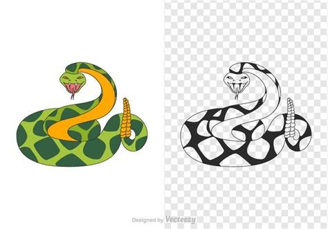 Free Rattlesnake Vector Illustration 120492 Vector Art At Vecteezy