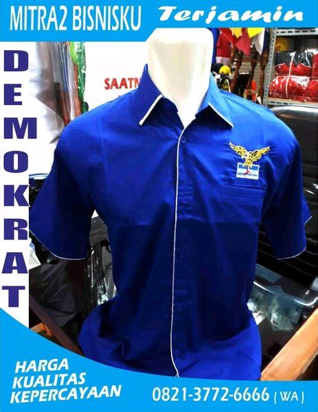 Jual Baju Kemeja Partai Demokrat Full Bordir Pakaian Kaos Kemeja Formal