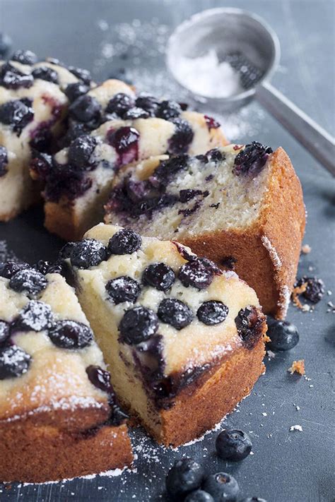 Blueberry Sour Cream Cake Seasons And Suppers