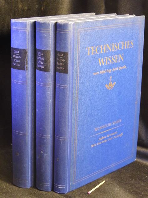 Technisches Wissen Band I Iii By Quak Karl Pappb Nde Hardcover