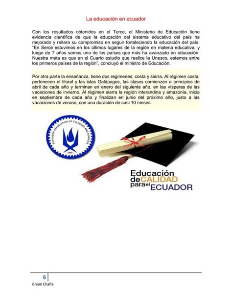 La Educaci N En Ecuador Pdf