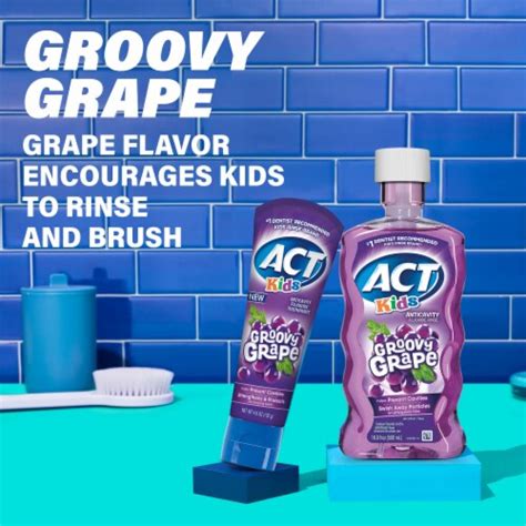 Act Kids Anticavity Groovy Grape Fluoride Rinse 169 Fl Oz Kroger