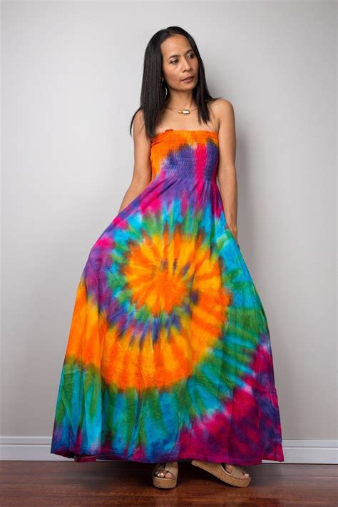 Tie Dye Dress Smocked Rainbow Dress Tie Dye Dress Rainbow Dress Tie Dye