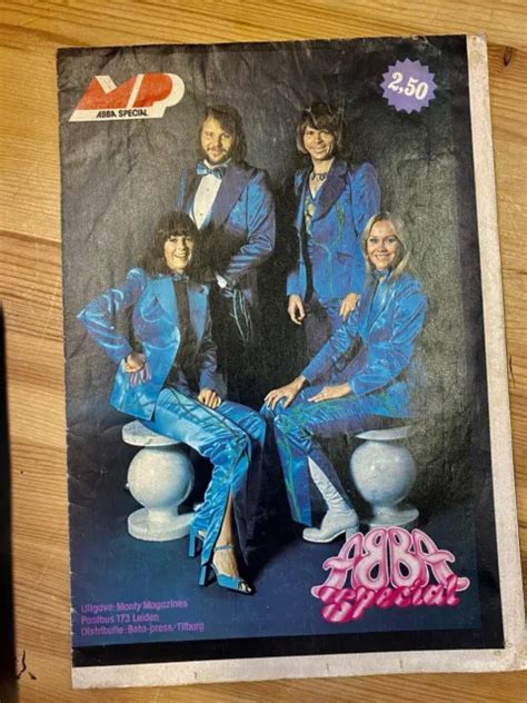 Abba Rare Mp Special European Poster Mag Agnetha Benny Bjorn Frida