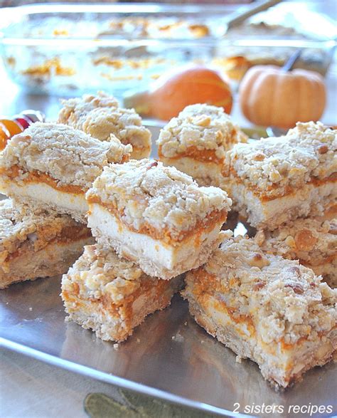 Pumpkin Spice Cheesecake Bars 2 Sisters Recipes By Anna And Liz