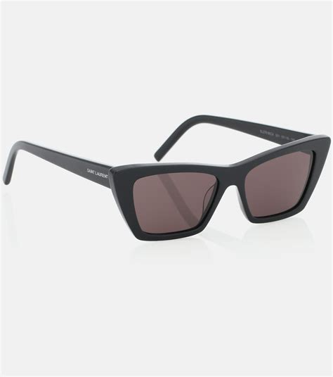 Sl Mica Cat Eye Sunglasses In Black Saint Laurent Mytheresa