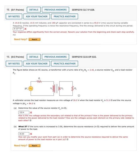 Solved Points Details Previous Answers Serpse Chegg