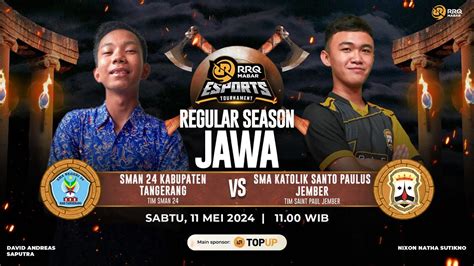 Sman Kabupaten Tangerang Vs Smas St Paulus Jember Rrq Mabar Esport