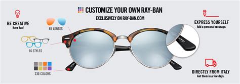 Custom And Personalized Sunglasses Remix Ray Ban® Usa