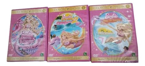 Barbie 03 Dvds Original Novo Lacrado Parcelamento Sem Juros